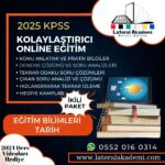 2025 Online Eğitim Bilimleri ve Tarih İkili Paket