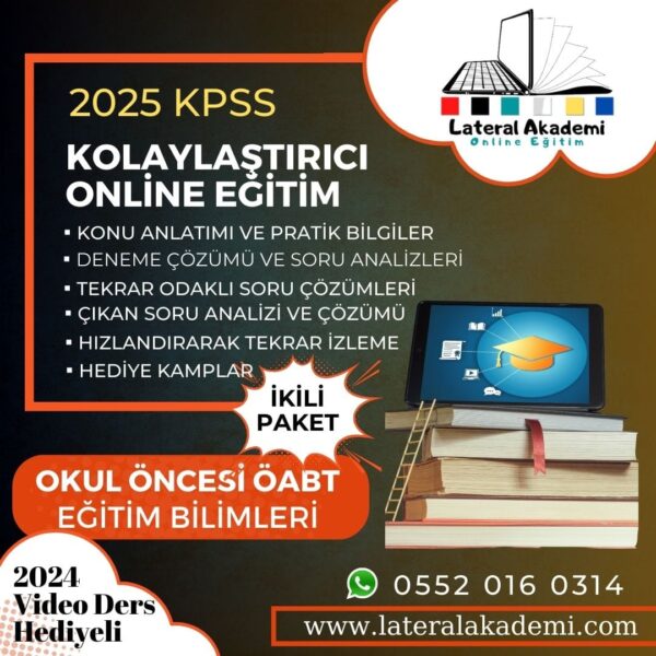 2025 Online Eğitim Bilimleri ve ÖABT Okul Öncesi İkili Paket